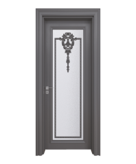 BY-5020V Porte intérieure Laqué Vitrée